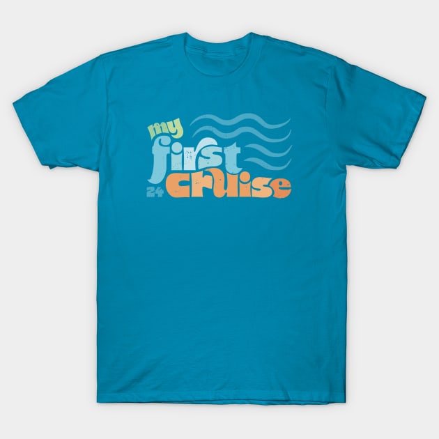 My First Cruise Ship Vacation Kids Teen Shirt 2024 T-Shirt by YelloB